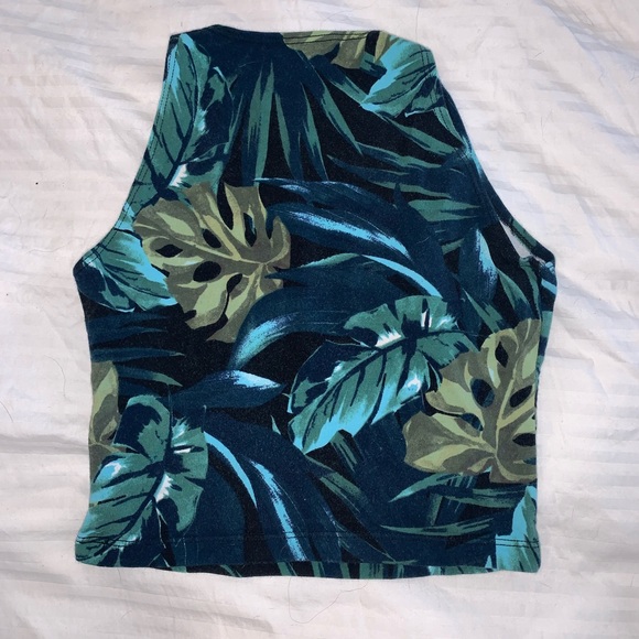 American apparel palm print crop top - Picture 3 of 4